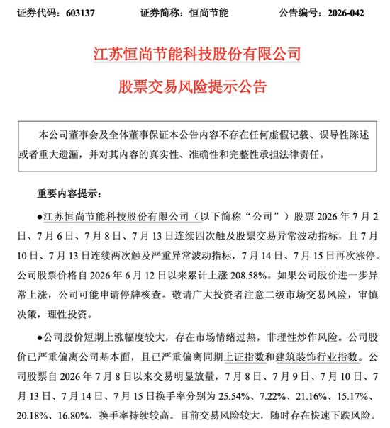 12天11板，紧急公告：可能停牌核查